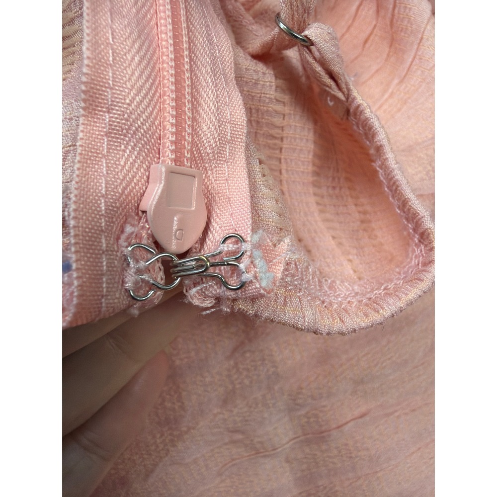 Altar'd State Pink Ruffle Tiered Romper Adjustable‎ Straps IR86108-01A Womens M - Picture 8 of 9